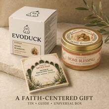 EVODUCK 1件聖家宗教禮品盒蠟燭，家居祝福虔誠錫罐蠟燭，附7日禱告經文反思手冊，信仰平安款待裝飾，適用於祭壇、玄關、邊桌、玄關桌，適合送給父母與家人的喬遷禮物 - 宗教蠟燭 - 查看 12