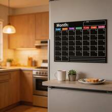 Refrigerator Calendar Sticker Erasable Monthly Planner Home Memo Message Board Whiteboard Sticker - Multiple Styles - View 4