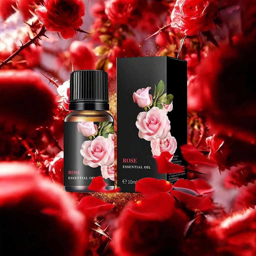 MOPOYAT Aceite esencial de aromaterapia de 10 ml, apto para difusor, spa y humidificador. Fragancia de larga duración. Úselo para masajes, cuidado de la piel, cuidado corporal, cuidado facial, cabello y uñas, etc.