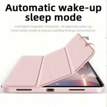3-Fold Support Protective Case, Compatible With Honor Tablet X8A/X8b Tablet Protective Case, Smart Sleep/Wake, Matte Anti-Fingerprint Back Panel, 3-Fold Tablet Protective Case, Full Coverage Anti-Drop Anti-Shock, Compatible With Honor Tablet X9A Tablet Protective Case, Idea Tab 11 Protective Case, 11th Gen Protective Case, A16 Protective Case - Light Pink - View 4