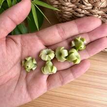 10 Pcs Cute Short Puffy Puakenikeni Flower Beads, Resin & Synthesis Coral Powder Colorful Puakenikeni Beads, Hawaiian Flower Beads,16x13mm - 10pcs-short Puakenikeni Beads - View 14