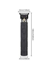 HIENA 男士USB充电式胡须修剪器，无线电动理发器 - 精密T型刀片修剪器，4个可调节梳子，理容套装，时尚修剪器，经久耐用 - 彩色 - 查看 3