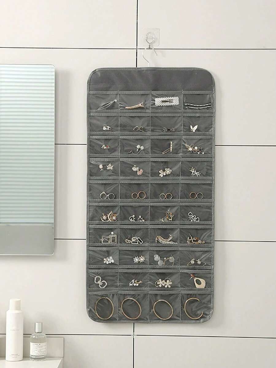 80-Pocket Hanging Jewelry Organizer, Suitable For Closet, Bedroom, Bathroom And Vanity, Can Store Various Jewelry Accessories - Multicolor - View 1