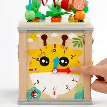 1 Set Kids Multi-Functional Hexagon Treasure Box, Children's Educational Puzzle Toy With Beads, Bug Catching, Piano Keys, Shape Matching, Baby Early Learning Toy - Multicolor - View 5