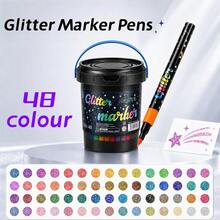 24-Color - 120-Color Children's Flash Markers, With A Flash Effect, Suitable For Photo Album Handmade DIY And Children's Art Supplies - Multicolor - View 7