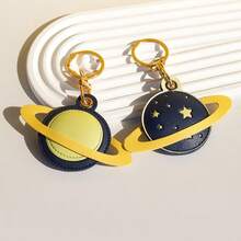 1PC Planet Keychain, Cute Bag Charm Car Key Ring Pendant, Holiday Gift Accessory - Multicolor - View 3