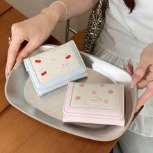 Cherry Peach Fruit Small Wallet New Style Three-Fold Women's Short Wallet Large Capacity Hot-Selling Cute College Style - Multicolor - View 6