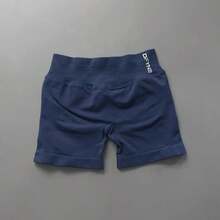Shorts de yoga y entrenamiento de cintura baja sin costuras Dfyne Impact de para mujeres - Shorts de ciclista con fruncido en el trasero, shorts de gimnasio de alta elasticidad,shorts licra - verde menta - Ver 7