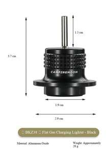 CAMPINGMOON 1pc Lighter Refill Adapter, Flat Gas Canister Nozzle Direct Fill Outdoor Igniter Fuel Refill Adapter, Suitable For Outdoor Camping Z38 BKZ38 - A - View 4