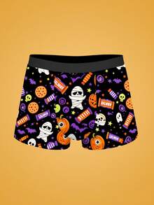 Notgurli Halloween Costumes For Men Pattern Men's Boxer Briefs, Comfortable Boxer Shorts, High Elastic Mid-Rise Athletic Underwear, Stylish Men's - Multicolor - View 7