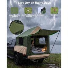 Truck Bed Tent Camping Inflatable Pickup Truck Tent With Pump 5.5ft-8ft 2 Mins Setup PU3000mm Waterproof Windproof, Double Layer Mesh Window Door 4-Season Design - A - View 6