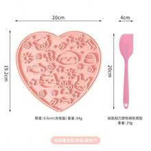 2pcs Love's Licking Pad Licking Mat + Cleaning Scraper Set Dog Licking Plate Pet Silicone Suction Slow Feeder Mat Anti-Choke Aesthetic Mat - 50ml - View 12