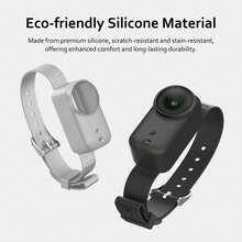 For Osmo Nano PULUZ Body Silicone Expansion Wrist Strap Cover Pet Collar Mount (Black) - View 3