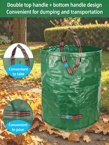 Large Capacity Reusable Leaf Collection Bag With Handle, Thickened Grass Clippings Collection Bag For Garden Yard And Lawn Debris Cleanup, Essential For Autumn And Winter Cleaning - One Size - View 9
