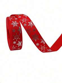 1pc Christmas Ribbon, DIY Christmas Tree Bow Decoration Ribbon; Suitable For Gift Wrapping, Christmas Scene Decoration, And Party Streamers. - Multicolor - View 10