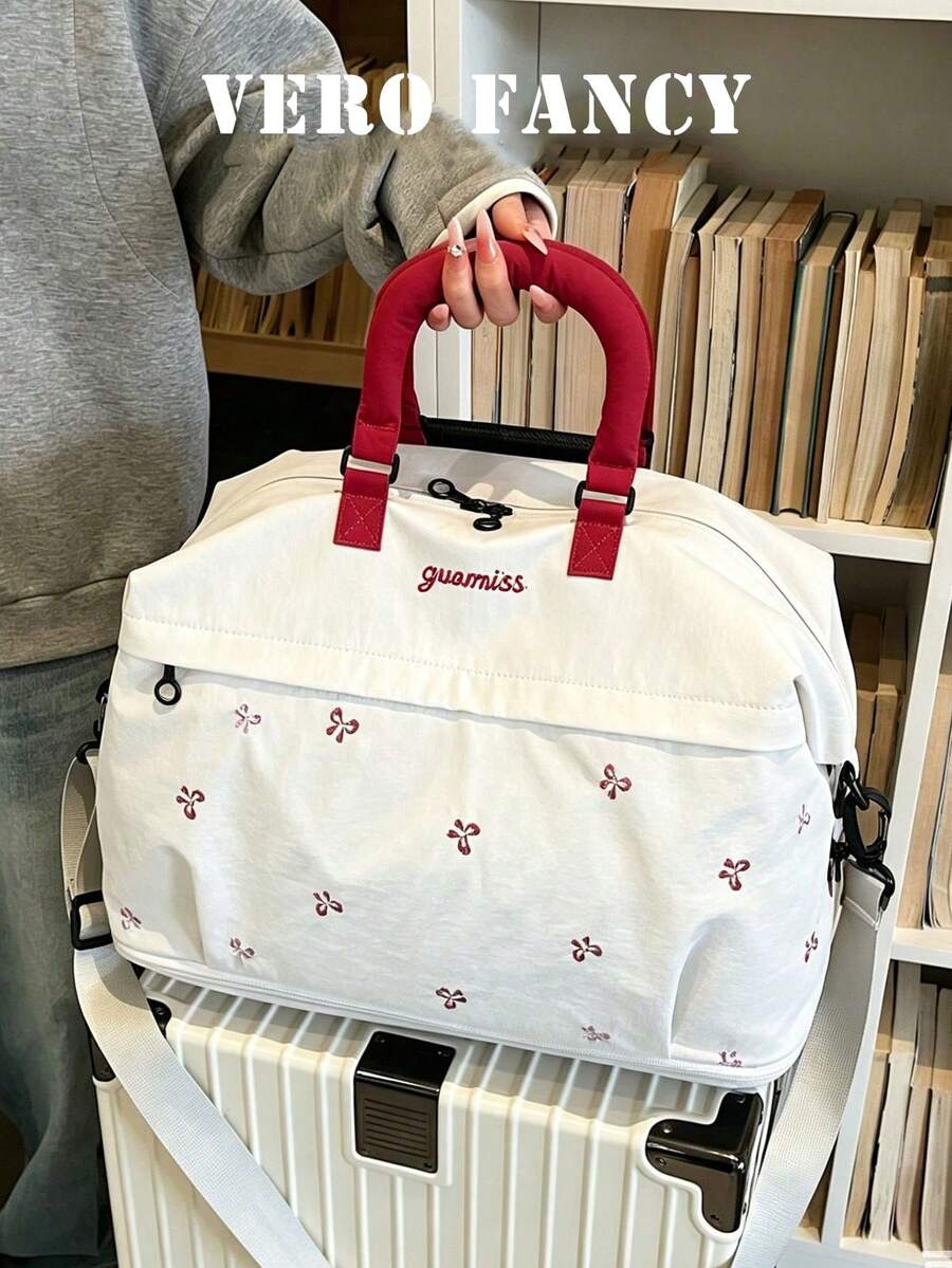 時尚多功能行李包，極簡休閒多口袋收納袋，乾濕分離袋，可折疊可擴展旅行包