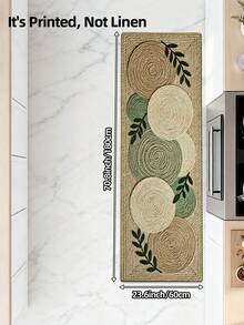DAJIANG 1pc 3D Woven Long Strip Rug, Kitchen Mat, Long Floor Mat, Suitable For Bathroom, Kitchen, Outdoor, Hallway, Bedroom, Living Room, Next To Washing Machine, Machine Washable Carpet Accessory, Easy To Clean Entryway Mat, Non-Slip Bedroom Decor Rug - Multicolor - View 19