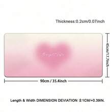 1pc Leather Desk Pad Protector Gradient Heart Large Mouse Pad Office Desk Mat Waterproof Non-Slip Gaming PU Desk Blotter Pad - View 12