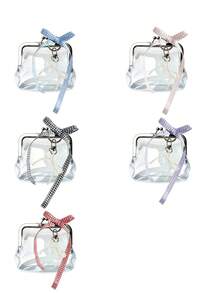 Coin Purse,Clear Wallet,Mini Wallet,Kiss Lock Purse,Bow Decor Bag,Pearl Charm Pouch,Girls Gift,Back To School Gift,Women Small Storage Bag,Card Holder - Multicolor - View 10