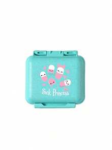 迷你 6 格便攜藥盒，收納盒，旅行藥盒，印有「My Pill Bag」和藥丸圖案的 6 格小藥盒，密封包裝收納盒，6 天週用收納盒，首款旅行收納盒，日常維生素藥盒，口袋藥盒收納盒，迷人收納盒，居家必需品，旅行必需品 - 彩色 - 查看 15