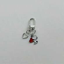 1 قطعة سلسلة مفاتيح معدنية بتصميم كرتوني لطيف Snoopy، هدية زوجية فاخرة، قلادة حقيبة ظهر شعبية، قرطاسية للأزواج، هدية عيد Qixi، هدية هالوين (نمط عشوائي) - متعدد الألوان - مشاهدة 3