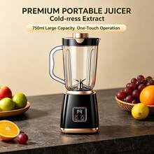 Wireless Portable Blender, 1500mAh Lithium Battery, USB Rechargeable Electric Juice Cup With 3 Speed Modes, Multifunctional Fresh Juice Milkshake Machine, Travel Camping Outdoor Home Kitchen Mini Fruit Blender For Household Use - Multicolor - View 3