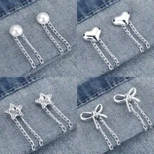 1/2/4 Pcs Multi-Functional Adjustable Hem Anti-Dragging Fixer, Suitable For Wide-Leg Pants, Shorten Clothing Hem Length, No-Punch Decoration - Multicolor - View 4