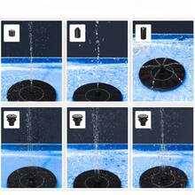 Outdoor Garden Solar Fountain, Upgraded Solar Bird Bath Fountain, No Built-In Battery, Works Only Under Direct Sunlight, With 6 Nozzles, Outdoor Garden Decor, Suitable For Bird Bath, Garden, Pond, Fish Tank And Outdoor Freestanding Floating Solar Fountain Pump Waterproof IPX8 - Black - View 7
