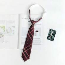 女士经典条纹 JK 制服校服领带，适合学生青年，英式格子，角色扮演派对领带尺寸 2.76 英寸配饰女士 - 多色 - 查看 33