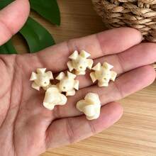 10 Pcs Cute Short Puffy Puakenikeni Flower Beads, Resin & Synthesis Coral Powder Colorful Puakenikeni Beads, Hawaiian Flower Beads,16x13mm - 10pcs-short Puakenikeni Beads - View 7