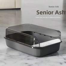 1pc Open-Top Cat Litter Box, Large Size High-Sided Anti-Splash, Ventilated Odor-Free, Easy To Clean, Includes Cat Litter Scoop - one-size - View 9