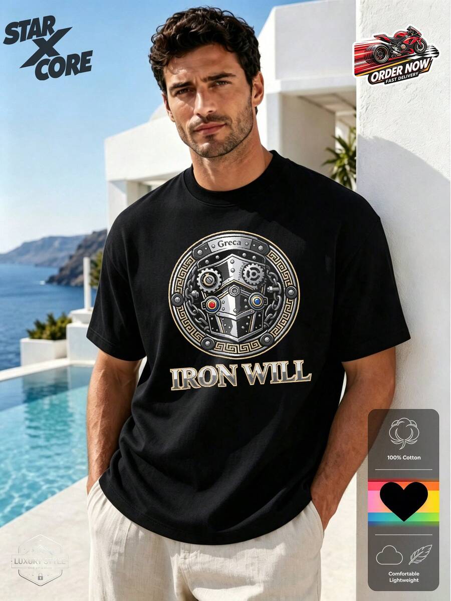 Camisetas de hombre - Negro - Ver 1