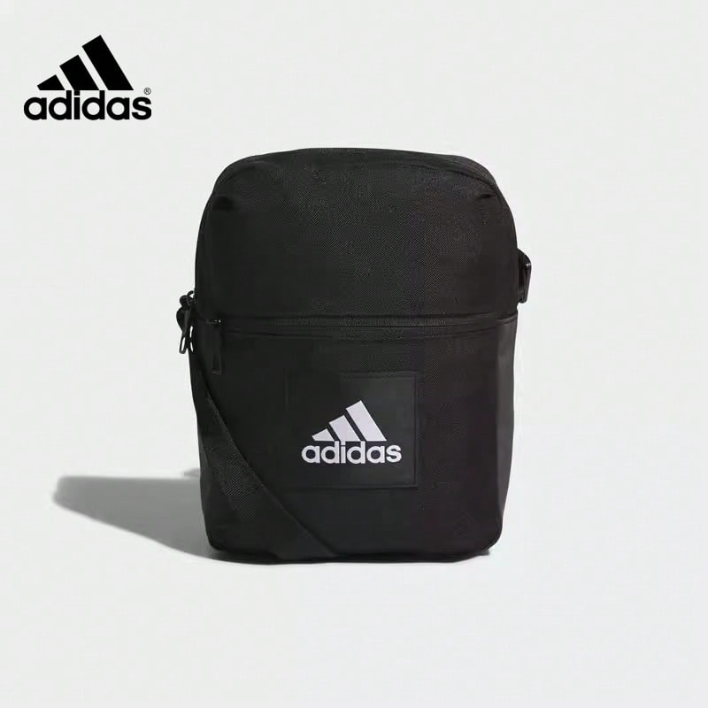 Adidas Unisex Multi-Function One Shoulder Crossbody Bag, Minimalist Versatile Lightweight Sports Casual Bag IT2048 - Black - View 1