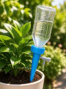 Automatic Watering Device, Slouchy Watering Assistant, Self-Spraying Nozzle, Adjustable Plant Watering Nozzle With Slow Release Control Valve, Suitable For Outdoor And Holiday Plant Watering - Multicolor - View 9