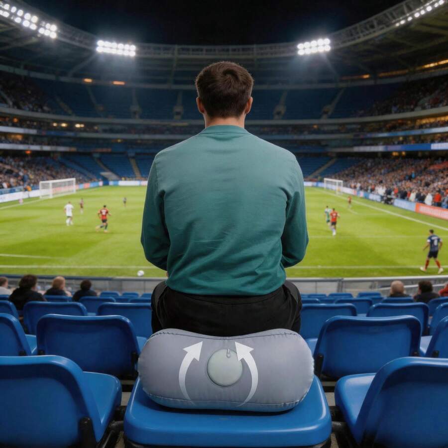 Portable Inflatable Footrest/Foot Pillow – Suitable For Airplanes, High-Speed ​​Trains, Offices, And Home Use. Features A Push-To-Inflate Design; Easy To Store; Helps Relieve Fatigue And Alleviate Discomfort During Long-Distance Travel Or Work. - Multicolor - View 1