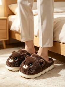Women Home Slippers - Dark Grey - View 2