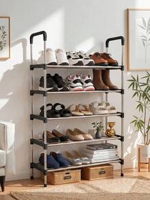 Shoe Rack Organizer 24-Pair Capacity 5/6/7/8 Tiers - Black - View 5