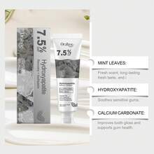 Pastilla dental blanqueadora con hidroxiapatita al 7,5%, protección del esmalte, fórmula suave de menta para dientes sensibles, aliento fresco duradero, reparación de manchas en la cavidad bucal, limpieza de placa dental, aclarado y cuidado bucal - Menta - Ver 5