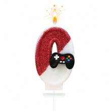 1pc 0-9 Customizable Number Candle, Dual-Color Game Controller Design, Birthday Candle Perfect For Birthday Party, Anniversary, Wedding Anniversary, Celebration, High-End Baking Cake Decoration - View 21