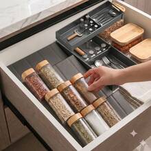8pcs/4/1pc Acrylic Transparent Drawer Spice Organizer Boxes, Acrylic Transparent Drawer Spice Organizer Boxes, Kitchen Spice Rack Organizer And Drawer Storage, Spice Rack (Seasoning Bottles For Inside.) - Multicolor - View 10