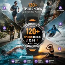 JIAYAOO Men's Outdoor Durable Smartwatch, 1400mAh Extra Large Battery, Built-In Flashlight Outdoor Sports Watch, 1.7-Inch Large Screen, Wireless HD Calling, 120+ Sports Modes, Activity Tracking, IPX8 Waterproof, Compatible With IPhone And Android - View 9