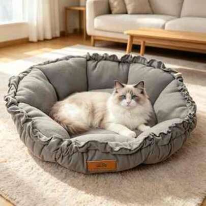 wuyingongfang 1 pieza Cama reversible extraíble para mascotas para perros y gatos, suave, transpirable, cómoda, fresca, lavable, fácil de limpiar, resistente a mordeduras, resistente al desgaste, resistente a la suciedad, no se pega el pelo, uso en todas las estaciones, casa de gato, cama de gato, cama de perro, colchón para mascotas, almohadilla para mascotas, apta para gatos y perros grandes, medianos y pequeños, para dormir todo el año, disponible en múltiples colores
