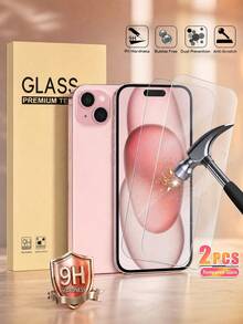 Tempered Glass Screen Protector, Compatible With IPhone 18 Pro Max/18 Pro/17/16/16e/15/14/11/X Series, High Definition Transparent Full Coverage 9H Anti-Scratch Anti-Shock Protective Film, Phone Accessories - 2pcs - View 8