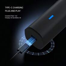 Kemei Men's Cordless Electric Shaver, Electric Razor, 3D Floating Blades, Turbo Speed With Precision Blades, Suitable For Wet And Dry Use, Fast Charging, Long-Lasting Battery, Easy To Clean. A Gift For Dad, Men, Husband, And Male Friends. - Black - View 8