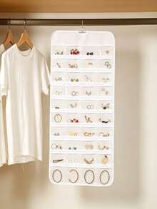 80-Pocket Hanging Jewelry Organizer, Suitable For Closet, Bedroom, Bathroom And Vanity, Can Store Various Jewelry Accessories - Multicolor - View 3