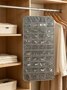 80-Pocket Hanging Jewelry Organizer, Suitable For Closet, Bedroom, Bathroom And Vanity, Can Store Various Jewelry Accessories - Multicolor - View 8