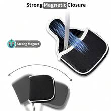 1PC Magnetic Closure Mallet Golf Putter Headcover With Contrast White Edge Golf Club Protector - Multicolor - View 7