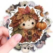 50pcs Weird Creatures Stickers, Halloween Theme Aesthetic Stickers Pack, Perfect For Decorating Laptop, Water Bottle, Phone, Scrapbook, Journal, Bumper, Skateboard, Motorcycle, Luggage, Etc - Multicolor - View 2