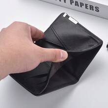 Men Chinese Dragon Print Bi‑Fold Wallet, PU Leather Multi‑Card Slots Short Purse, Slim Portable Cash Card Holder For Daily Use - Multicolor - View 8