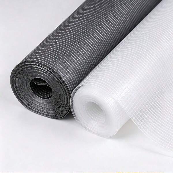 1 Roll EVA Shelf Liner, Washable & Easy To Cut, Waterproof, Oil-Proof & Stain-Resistant, Non-Slip Refrigerator Drawer Liner, Freezer Cover Mat, Cabinet Liner, Household Kitchen Supplies, Decorative & Durable, Non-Adhesive Shelf Liner